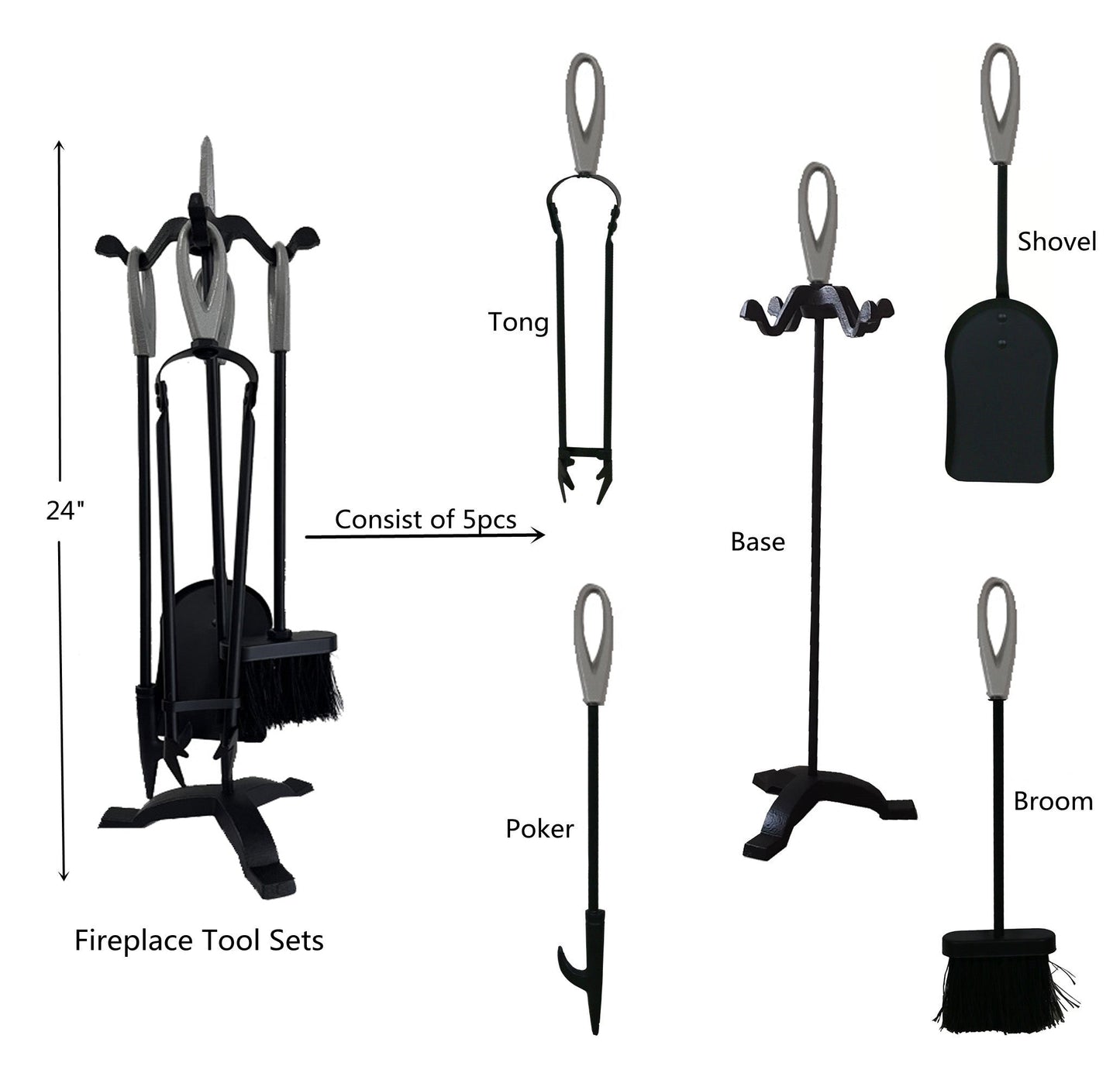 VODA™️ FIREPLACE TOOLS SET VDTS203 VODA SHOP