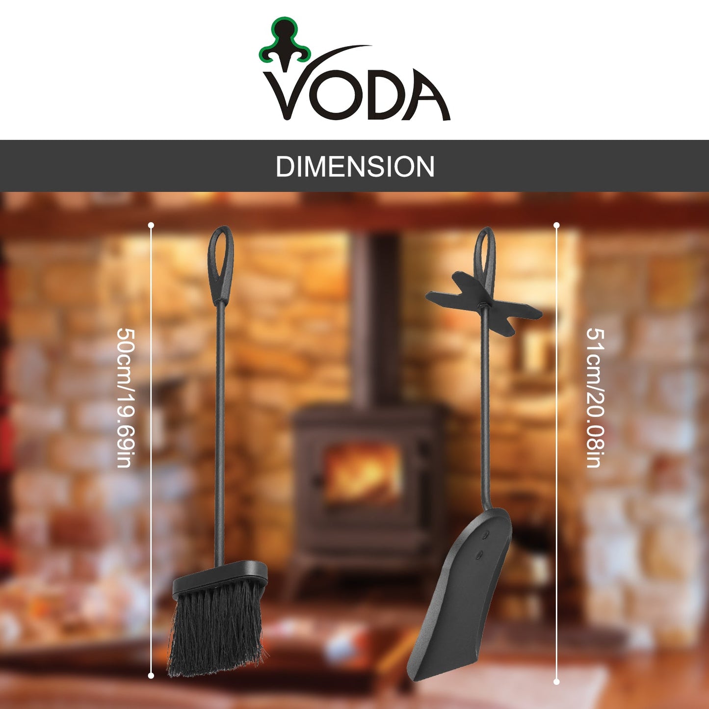 VODA™️ fireplace tools set VDTS400 VODA SHOP