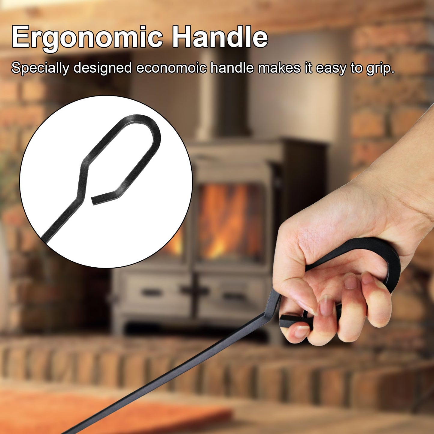 VODA™️ fireplace tools set VDTS206BL VODA SHOP
