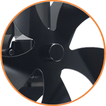 Wood burning 5 blades free standing stove fan VDSF685B VODA SHOP