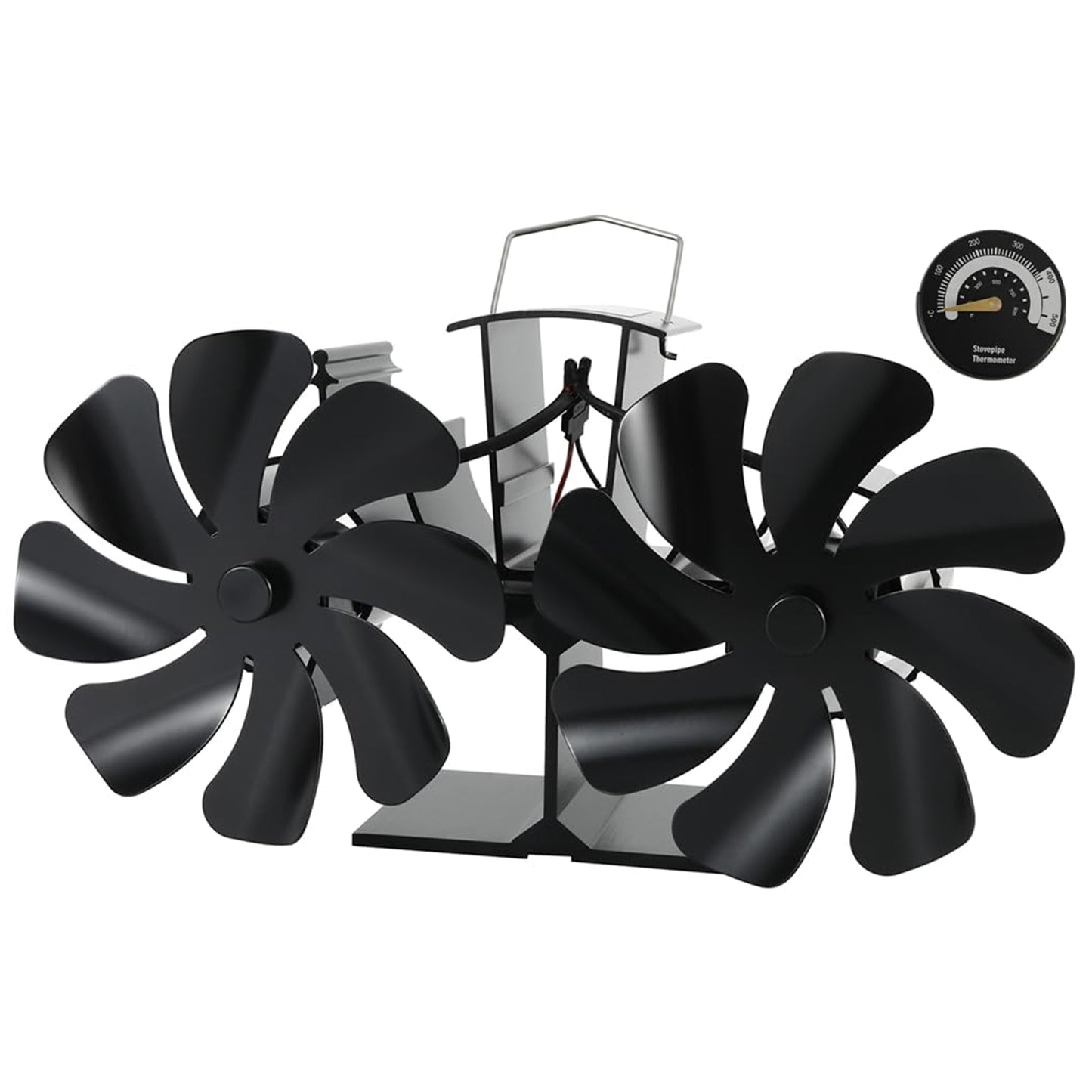 16 Blades Mini Heat Powered Fan Fireplace Eco Fans Silent for Home Wood Burning/Log Burner