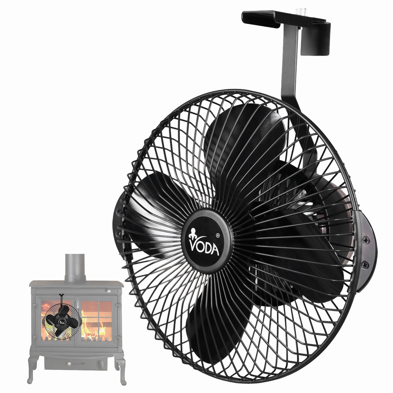 VODA Hanging Wood Burner Stove Fan With Protecting shell VODA SHOP