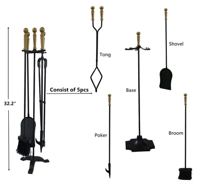VODA™️ FIREPLACE TOOLS SET VDTS205 VODA SHOP