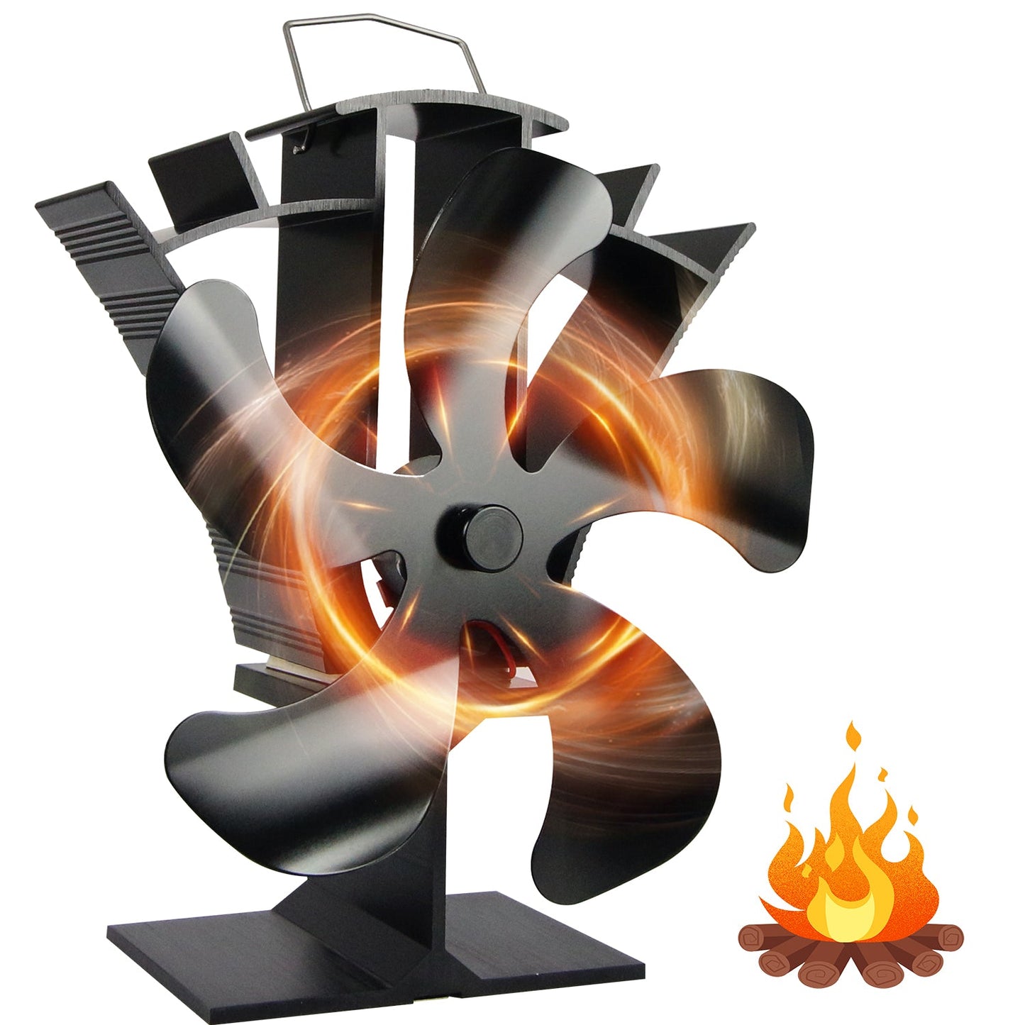 5 Blade Stove Fan VDST615B VODA SHOP