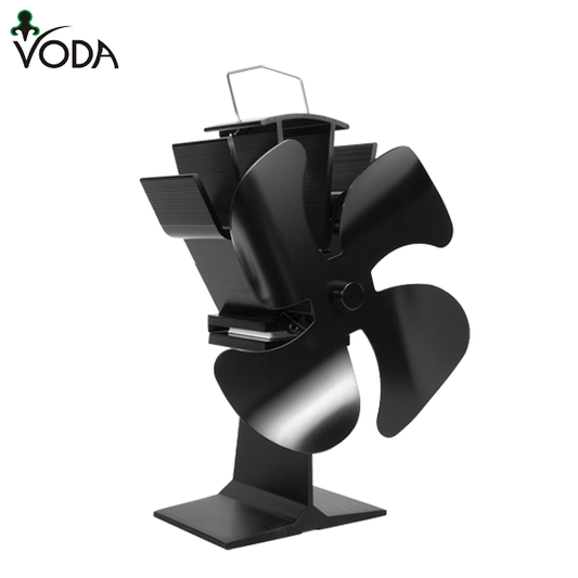 4 Blade Heat Powered Wood Stove Fan VDSF614S VODA SHOP