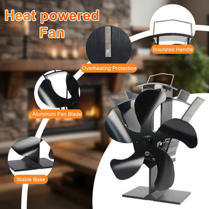 5 Blade Stove Fan VDST615B VODA SHOP