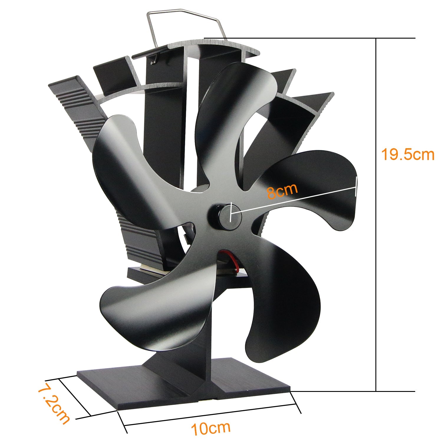 5 Blade Stove Fan VDST615B VODA SHOP