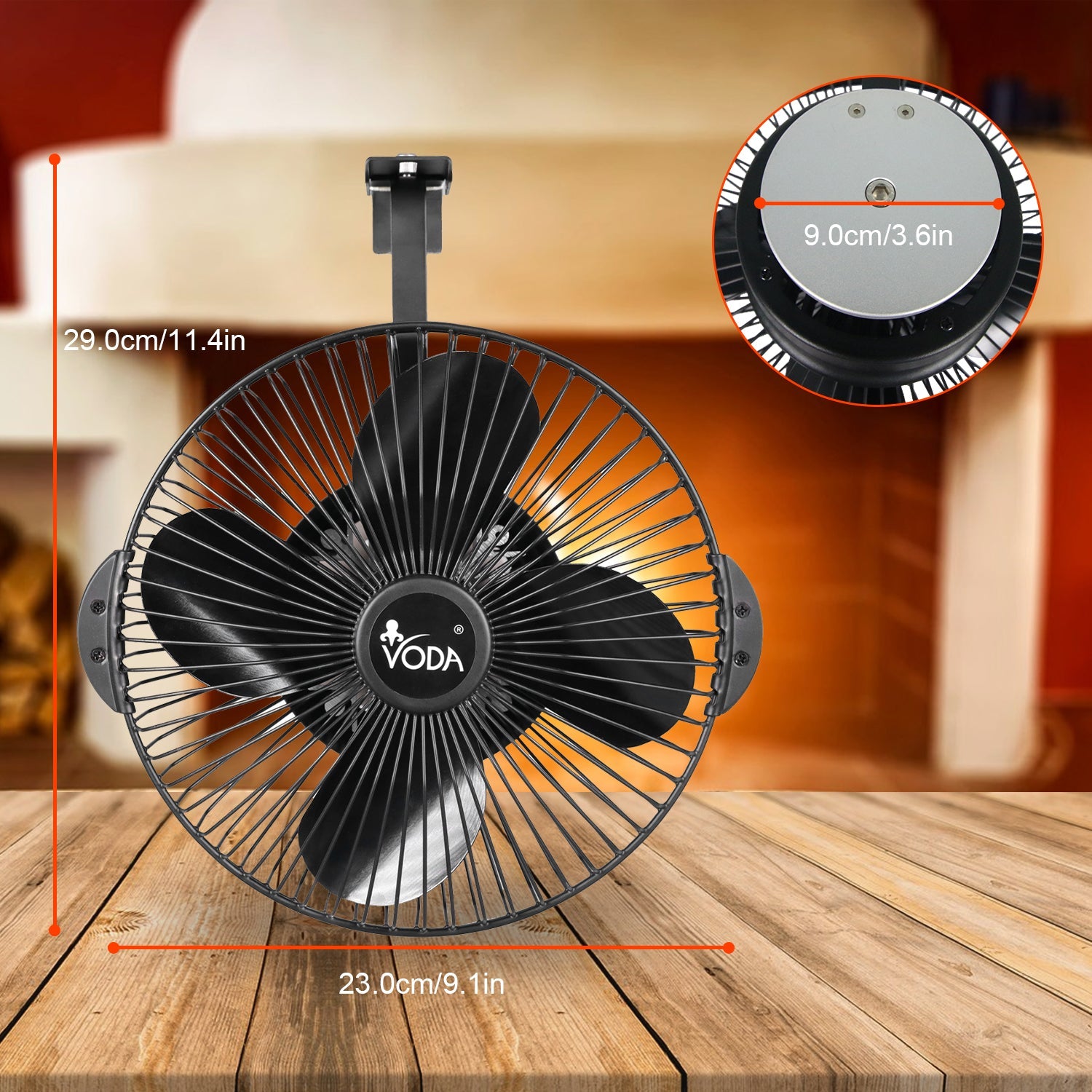 VODA Hanging Wood Burner Stove Fan With Protecting shell VODA SHOP