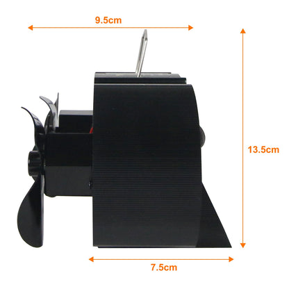 Mini 3.9 Inches Twin Motors Stove Fan VDSF623B VODA SHOP