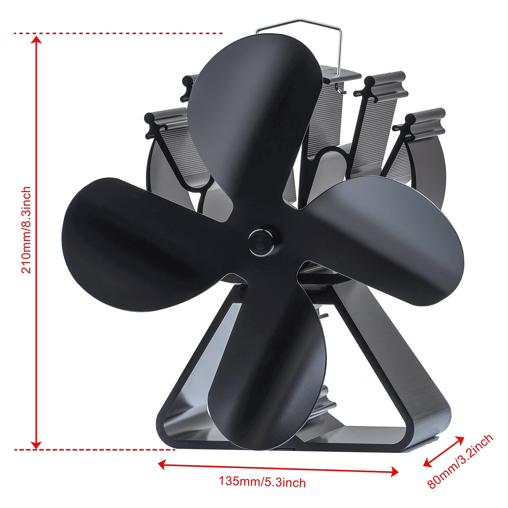 4 Blades Wood Stove Fan VDSF624 VODA SHOP